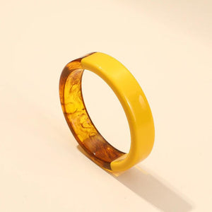 Vintage Resin Indian Bangles Acrylic Charms Bracelets