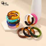 Vintage Resin Indian Bangles Acrylic Charms Bracelets