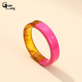 Vintage Resin Indian Bangles Acrylic Charms Bracelets