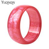 Colorful Charm Cuff Hand Bracelet Bangles Wide Bangle Women Resin Jewelry