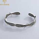 Vintage Wing Cuff Bangle Bracelet For Women Girl Party Gift