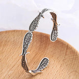 Vintage Wing Cuff Bangle Bracelet For Women Girl Party Gift