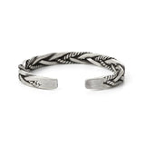 Silver Circular Weave Bangle, High Jewelry Accessory, Double Present