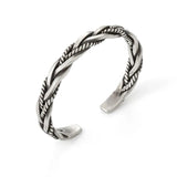 Silver Circular Weave Bangle, High Jewelry Accessory, Double Present