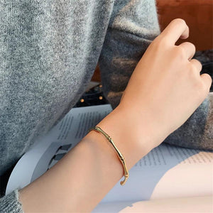 Bamboo Shape Adjustable Bracelet Retro Girl's Jewelry