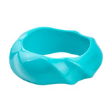Guanlong Monochrome Resin Bangle Thick Bottom Craft Bracelet