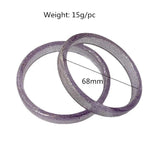 Japanese Acrylic Resin Bangles 11 Colors Glitter Party Bracelet Wrist Jewelry