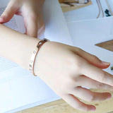 Silver Rose Rhinestone Crystal Bangles & Bracelet Woman Cuff Party Jewelry