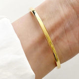 Minimalist Stamp Bracelet for Women Couples Geometric Jewelry