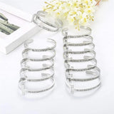Religious Jesus Cross Bracelet for Women Stainless Steel Open Cuff