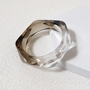Multicolor Resin Acrylic Bangles Set for Women