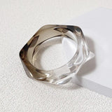 Multicolor Resin Acrylic Bangles Set for Women