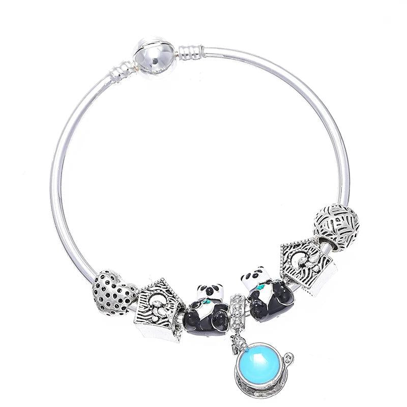 Pink Heart Charm Bracelets & Bangles Europe Style Bracelet For Women