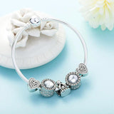Pink Heart Charm Bracelets & Bangles Europe Style Bracelet For Women