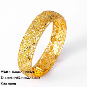 Ethiopian Middle East Dubai Bangles for Women Wedding Jewelry African
