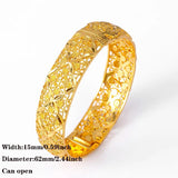 Ethiopian Middle East Dubai Bangles for Women Wedding Jewelry African