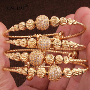 Adjustable Bangles with Rhinestones for Women