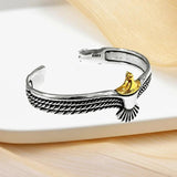Retro Thai Silver Eagle Bracelet Plated Jewelry Creative Bird Bangle