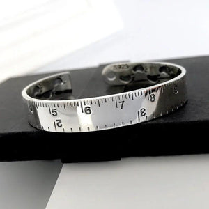 Personality Ruler Bracelets Silver Plated Jewelry Creative Bangles
