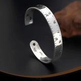 Personality Ruler Bracelets Silver Plated Jewelry Creative Bangles