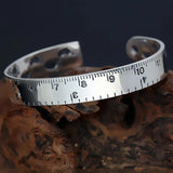 Personality Ruler Bracelets Silver Plated Jewelry Creative Bangles