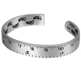 Personality Ruler Bracelets Silver Plated Jewelry Creative Bangles
