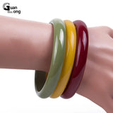 Colorful Femmer Resin Acrylic Bangles Bracelet For Women Girl