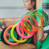 Multicolor Acrylic Resin Bangle Bracelet for Women