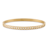 Titanium Steel Zircon Stacked Bracelet Bangle For Women
