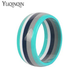 Vintage Resin Cuff Charms Stripe Bracelet Bangles for Women