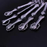 Skull Fingers Metal Skeleton Hand Bracelet With Ring for Women
