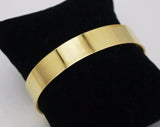 Stainless Steel Golden Cuff Bracelet Mens Women