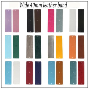 Cremo 40mm Leather Band Reversible Stainless Steel Women Bangle