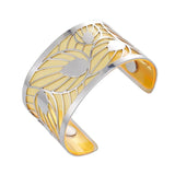 Cremo 40mm Leather Band Reversible Stainless Steel Women Bangle