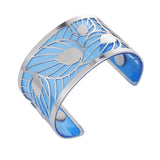 Cremo 40mm Leather Band Reversible Stainless Steel Women Bangle