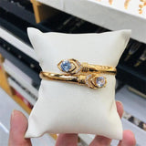 Elegant Zircon Rhinestone Bracelet Crystal Geometric Bangles Girl Jewelry