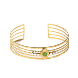 Vintage Stainless Steel Cuff Bracelet and Ring Set