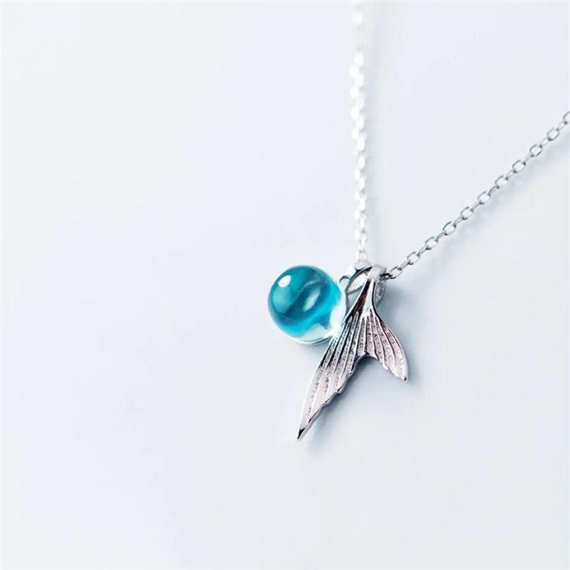 Mermaid Tear Fishtail Silver Bracelet