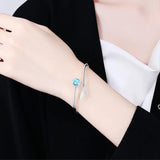 Mermaid Tear Fishtail Silver Bracelet