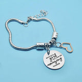 Giul Amazing Things Bangle for Women Titanium Love Heart Bracelet