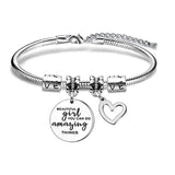 Giul Amazing Things Bangle for Women Titanium Love Heart Bracelet
