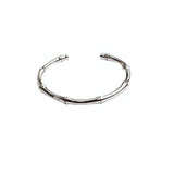 Women's Silver Bracelet Bamboo Knot Classic Opening Temperament Jewelry