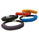 Rubber Leather Bracelets Women Charm Bangles Gothic Jewelry Accessories