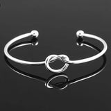 Foxanry Silver Heart Bangles Party Jewelry Birthday