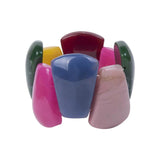Vintage Resin Cuff Charm Bracelet for Women