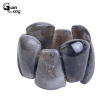 Vintage Resin Cuff Charm Bracelet for Women