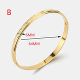 1pcs Dubai Bracelets Jewelry Ethiopian Bangles Women Africa Arab Wedding Gift