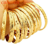 1pcs Dubai Bracelets Jewelry Ethiopian Bangles Women Africa Arab Wedding Gift