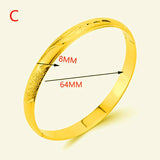 1pcs Dubai Bracelets Jewelry Ethiopian Bangles Women Africa Arab Wedding Gift