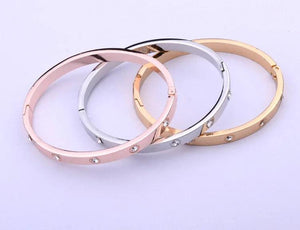 Silver Plated Fine Crystal Cuff Bangles Bracelets for Women